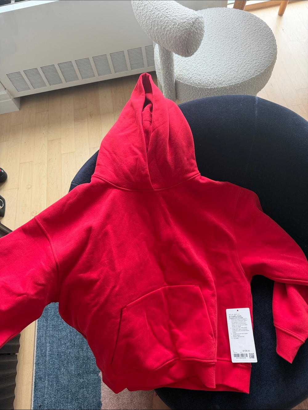 Lululemon Never been Worn Red Hooded Sweatshirt with tags